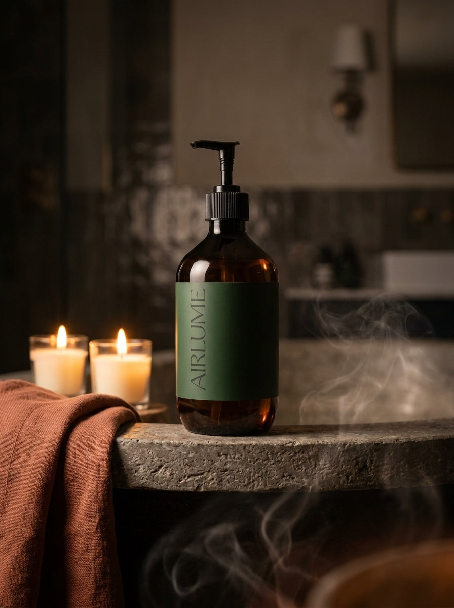 EMBER GLOW u vany se svíčkami