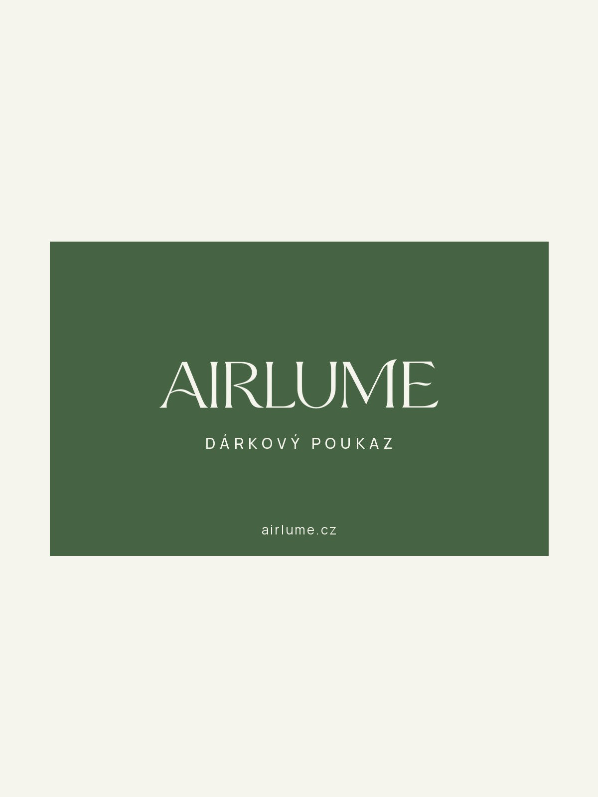 Dárkový poukaz Airlume