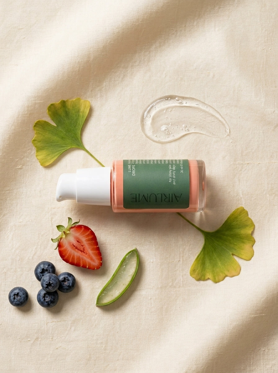 LUMI DROPS s ginkgem, jahodou, borůvkami a aloe