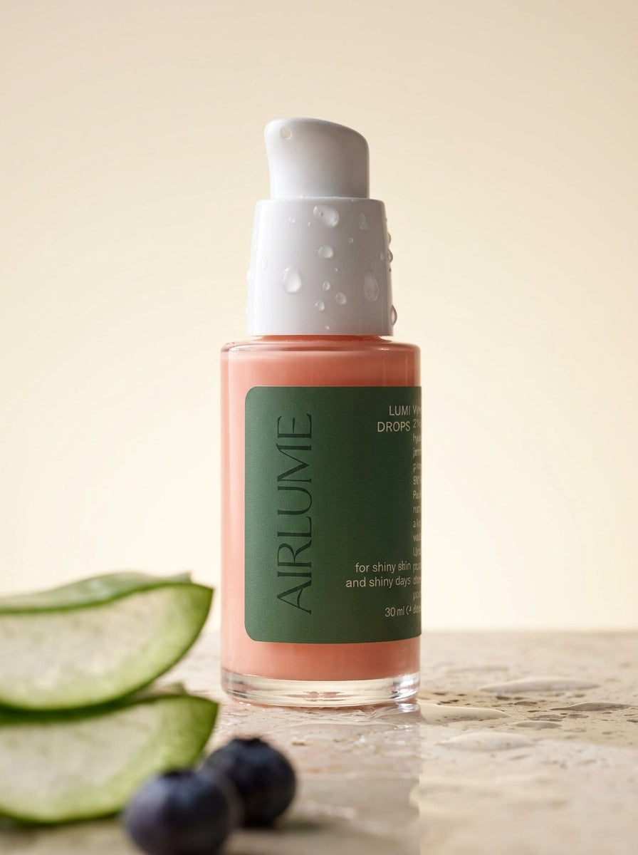 LUMI DROPS na mokrém kameni s aloe a borůvkami